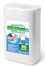 Max Pano de Limpeza Multiuso 80 Unidades - Ultra Absorvente, Reutilizável e Versátil para Casa e Profissional - imagem 2