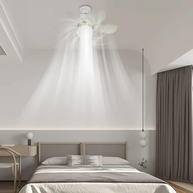 Ventilador de Teto com LED e Controle Remoto – Ultra Silencioso 30dB, Bivolt com Timer - imagem 2