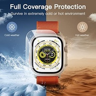 JETech Película de Vidro para Apple Watch Ultra 3/2/1 49mm: Proteção HD Transparente (3 Unidades) - imagem 4