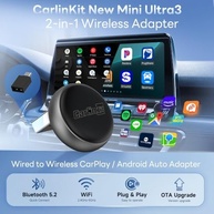 Carlinkit Mini Ultra3: CarPlay e Android Auto Sem Fio 2 em 1 - Liberdade e Tecnologia no Seu Carro - imagem 3