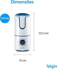 Umidificador Digital 2,5L Elgin Bivolt com 3 Níveis de Névoa e Tecnologia Ultrassônica - imagem 3