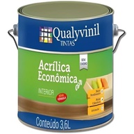 Tinta Acrílica Fosca Econômica 3,6L Qualyvinil - Amarelo Frevo | Resistente à Umidade e Mofo - imagem 2