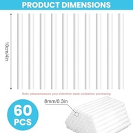 60 Refis de Filtro de Algodão para Umidificador USB - Bastões de 10 cm com Absorção Rápida - imagem 3