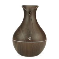 Umidificador de Ar Aromatizador em Vaso de Madeira 200ml com LED Silencioso USB para Casa e Escritório - imagem 2