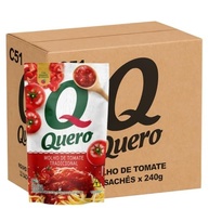 Caixa Molho de Tomate Quero Tradicional 240g 24 Un. - imagem 1