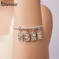Pingente Zodíaco Prata 925 Bamoer – Crie Sua Pulseira Única! - imagem 2