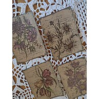 Kit de Papel Vintage para Bullet Journal com 8 Peças Únicas - imagem 1