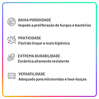 Jogo de Pratos Oxford Lola: Cerâmica e Design Único - imagem 2
