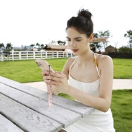 Colar Universal para Celular: Cristais Naturais e Design Único - imagem 4