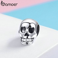 Berloque Caveira Prata 925 BAMOER - Estilo Único! - imagem 2