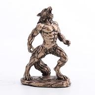 Unicorn Studios Lycanthrope - Lobisomem da Lua com Uivo Detalhado | Escultura de Resina Pintada à Mão - imagem 4