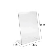 Display Acrílico A6 Vertical com QR Code - 10 Unidades - imagem 1