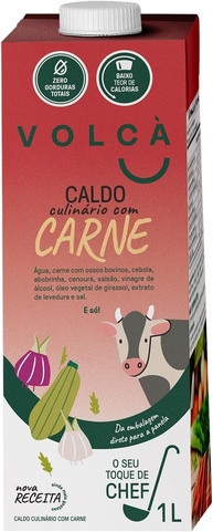 Caldo culinário de carne Volcà - 1 Litro - 12 unidades - imagem 1