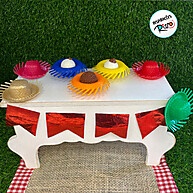 Forminha Mini Chapéu Junino Dourada – 12 Unidades - imagem 2