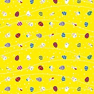 Sacos de Páscoa Coelhos Amarelos: Kit com 125 Unidades - imagem 2