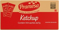 Ketchup Pramesa Sachê 7g Caixa C/ 144 Unidades - imagem 1