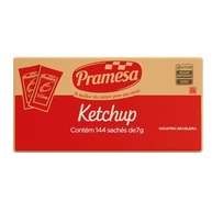 Ketchup Pramesa Sachê 7g Caixa C/ 144 Unidades - imagem 2