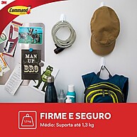 Gancho Command 3M: Fixe Sem Furar! (2 Unidades) - imagem 2