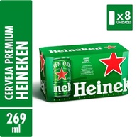 Heineken Cerveja Lata 269ml Pack 8 Unidades - imagem 3