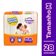 Fralda Pom Pom Protek Jumbo M: Kit 3x28 Unidades - imagem 2