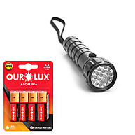 Pilhas Alcalinas AA Ourolux: Segurança e Durabilidade em 4 Unidades - imagem 2
