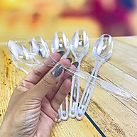 Colher Descartável Reforçada Darnel Cristal 18cm – 100 a 400 Unidades - imagem 2
