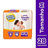 Fralda Pom Pom Protek Jumbo M: Kit com 56 Unidades - imagem 2