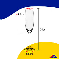 Taças Champagne Bohemia Titanium: Elegância em 6 Unidades - imagem 1