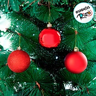 Bolas de Natal Vermelhas: Elegância em 6 Unidades - imagem 2