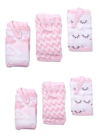 Toalhinhas de Boca para Bebê Soft Premium - Kit com 6 Unidades em 100% Algodão Macio e Estampado - imagem 1