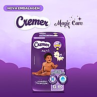 Fralda Cremer Magic Care G: Pacote Hiper 60 Unidades - imagem 2