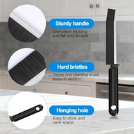Escovas de Limpeza de Fendas Multifuncionais - 2 Unidades com Cerdas Rígidas para Banheiro, Cozinha e Janelas - imagem 5