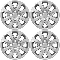 Calota Esportiva Aro 14" Prata Grid para Ford Ka Hatch/Sedan (2015-2018) - Jogo com 4 Unidades - imagem 1