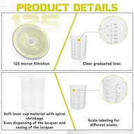Kit de Forros e Tampas Descartáveis para Pistolas de Pulverização - 800ml | 45 Unidades + Acessórios - imagem 5