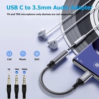Adaptador USB C para P2 HiFi AVMAX (2 Unidades) - Som Imersivo e Conexão Universal - imagem 3