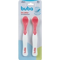 Kit Colheres Termossensíveis Rosa - 2 Unidades Buba | Segurança e Conforto para Bebês - imagem 2