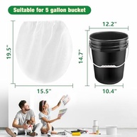 Sacos Filtro de Tinta 14L - Pacote com 10 Unidades | Malha Fina para Pintura Profissional - imagem 4