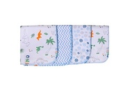 Paninho de Boca Estampado Karinho 32x32cm - 4 Unidades | Fralda 100% Algodão Macia e Absorvente para Bebês - imagem 3
