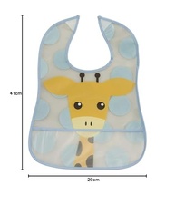 Girotondo Baby Babadores Girafa Impermeáveis - 2 Unidades Azul | Proteção e Estilo para Refeições - imagem 3