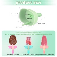 Suportes de Picolé Silicone para Crianças - 4 Unidades Sem Gotejamento - imagem 4