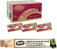 Combo Azeite Oliva Sachê Grilo 204 Unidades + Vinagre Sachê Ruaih 180 Unidades - imagem 1