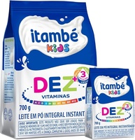 2 UNIDADES Leite em Pó instantâneo ITAMBÉ KIDS- Dez Vitaminas 700g - imagem 1