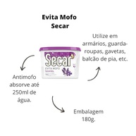 Kit 10 Unidades Desumidificador Antiumidade 180g Lavanda - Combate Umidade e Mofo em Armários e Ambientes Fechados - imagem 3