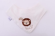 Babador Bandana Infantil com Estampas de Leão e Urso - 2 Unidades | Proteção e Estilo para Bebês - imagem 2