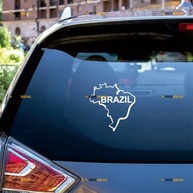 Adesivo Mapa do Brasil em Vinil Premium - 2 Unidades 10cm - Decore Seu Carro, Moto e Mais! - imagem 3