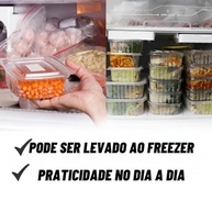 Pote Descartável Freezer Micro-ondas Marmita 24 Unidades - 250ML Onyon - imagem 5