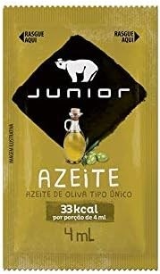 AZEITE DE OLIVA JUNIOR SACHÊ 4 ML CAIXA 200 UNIDADES - imagem 1