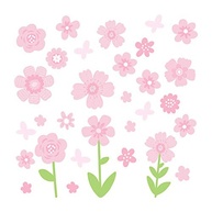 Adesivo de Parede Infantil Menina Flores - 30 Unidades para Decorar o Quarto com Estilo - imagem 4