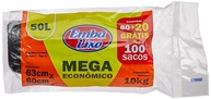 Saco de Lixo Embalixo Mega Econômico 50L - 100 Unidades | Resistente e Prático - imagem 1