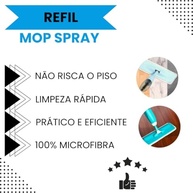 Refil de Microfibra Verde para Mop Spray - Lava, Enxuga e Seca com Alta Absorção (2 Unidades) - imagem 5